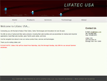 Tablet Screenshot of lifatec.com